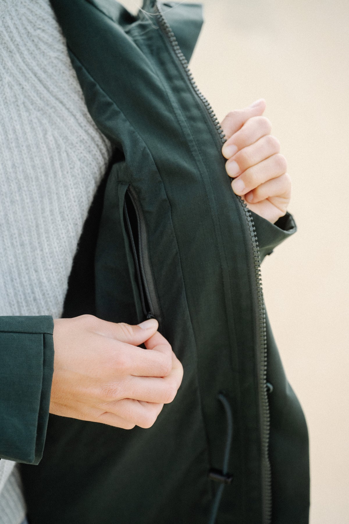 Parka Dunkelgrün