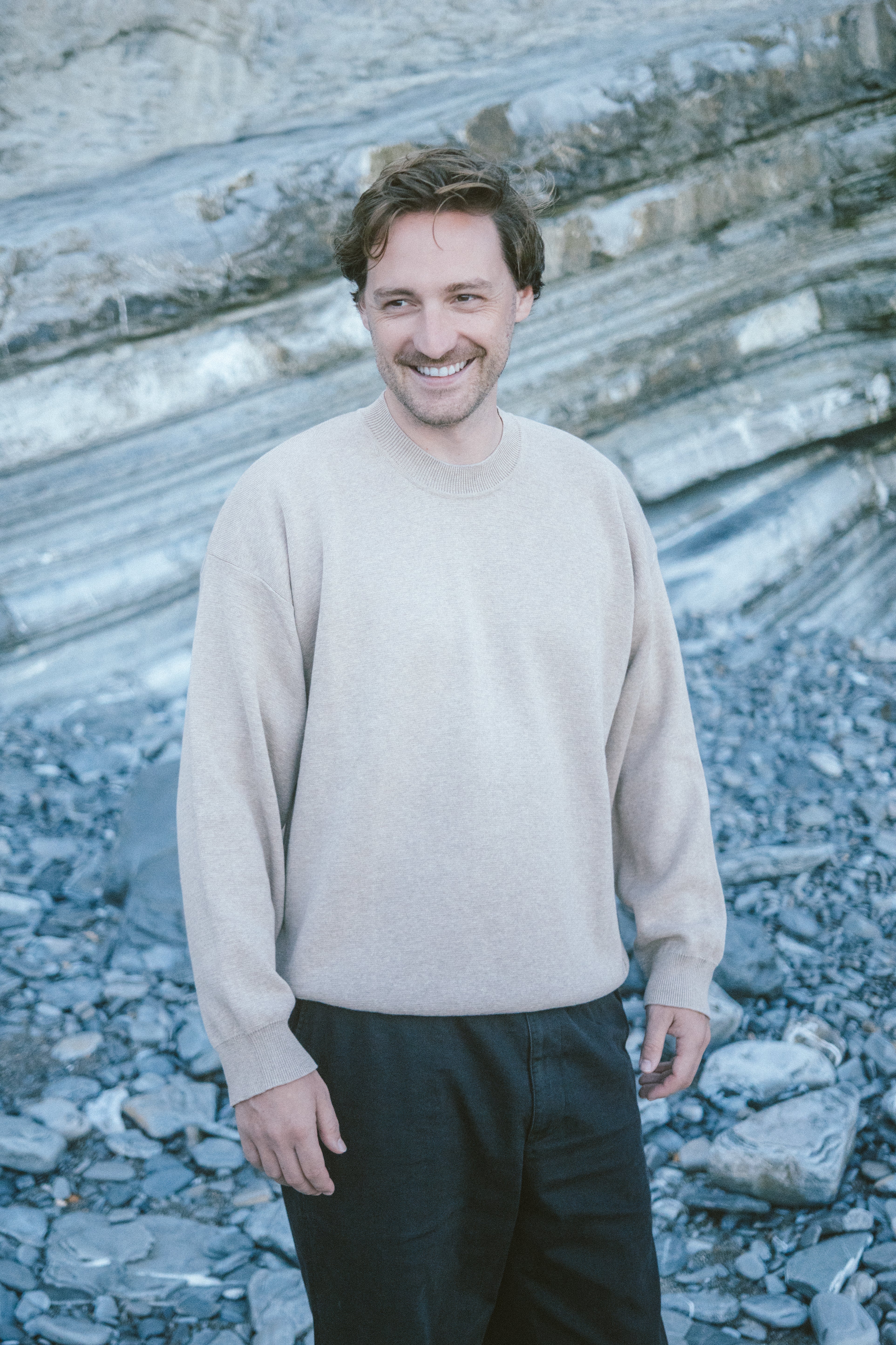 Full Milano Strickpullover Luca Beige