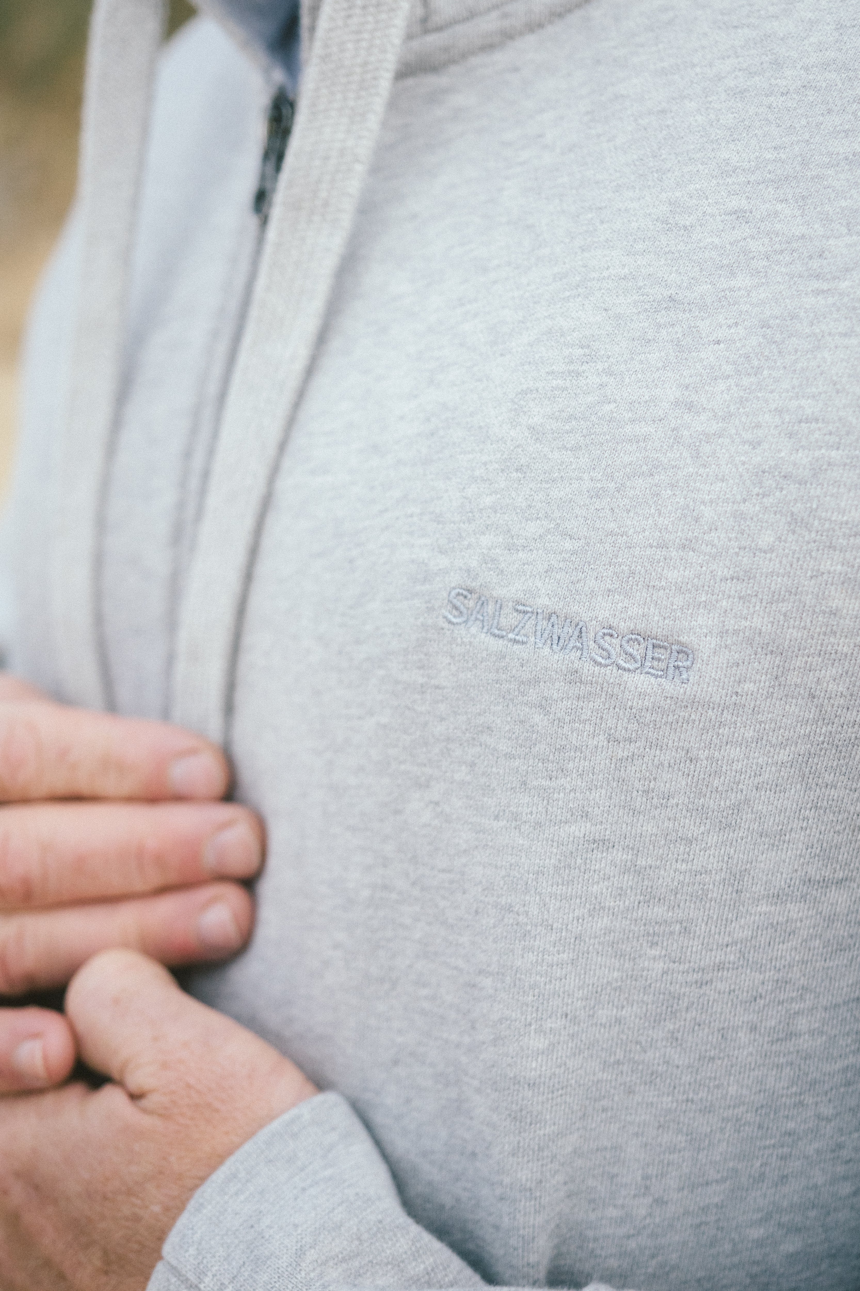 Zip-Hoodie Thy Hellgrau