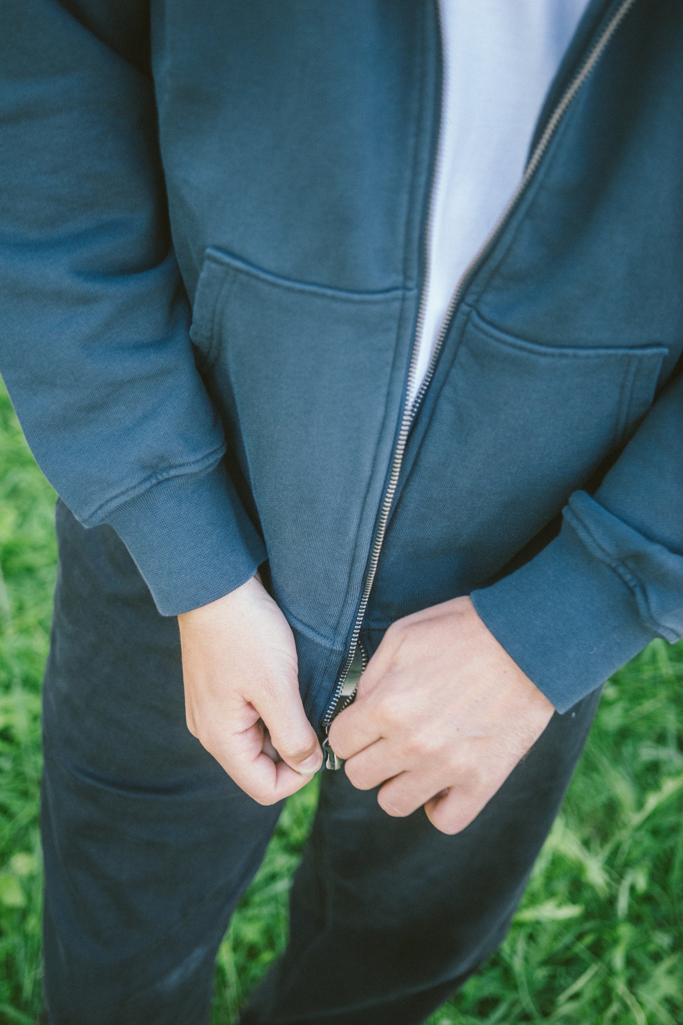 Zip-Hoodie Herren in Dunkelblau von SALZWASSER