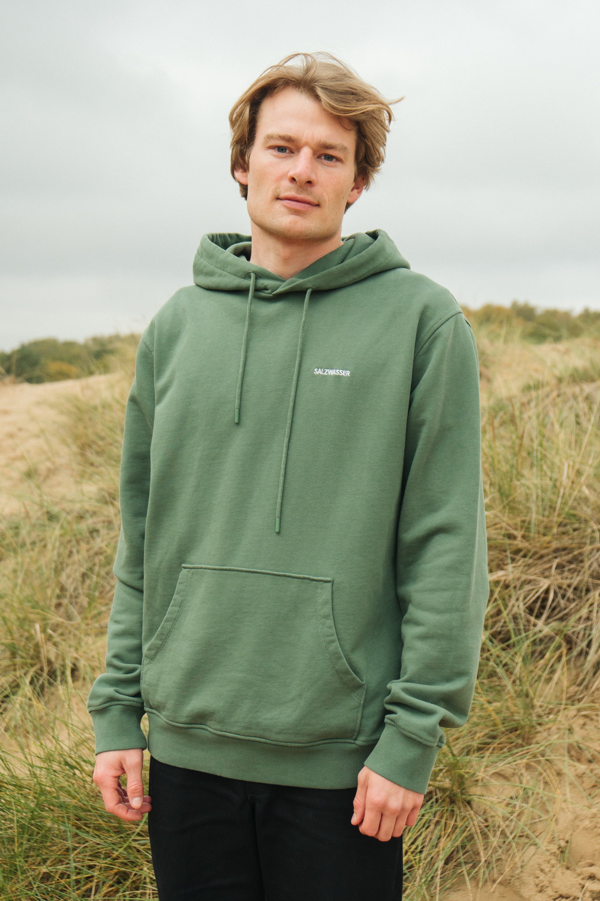 Grüner Hoodie von SALZWASSER für Herren _men