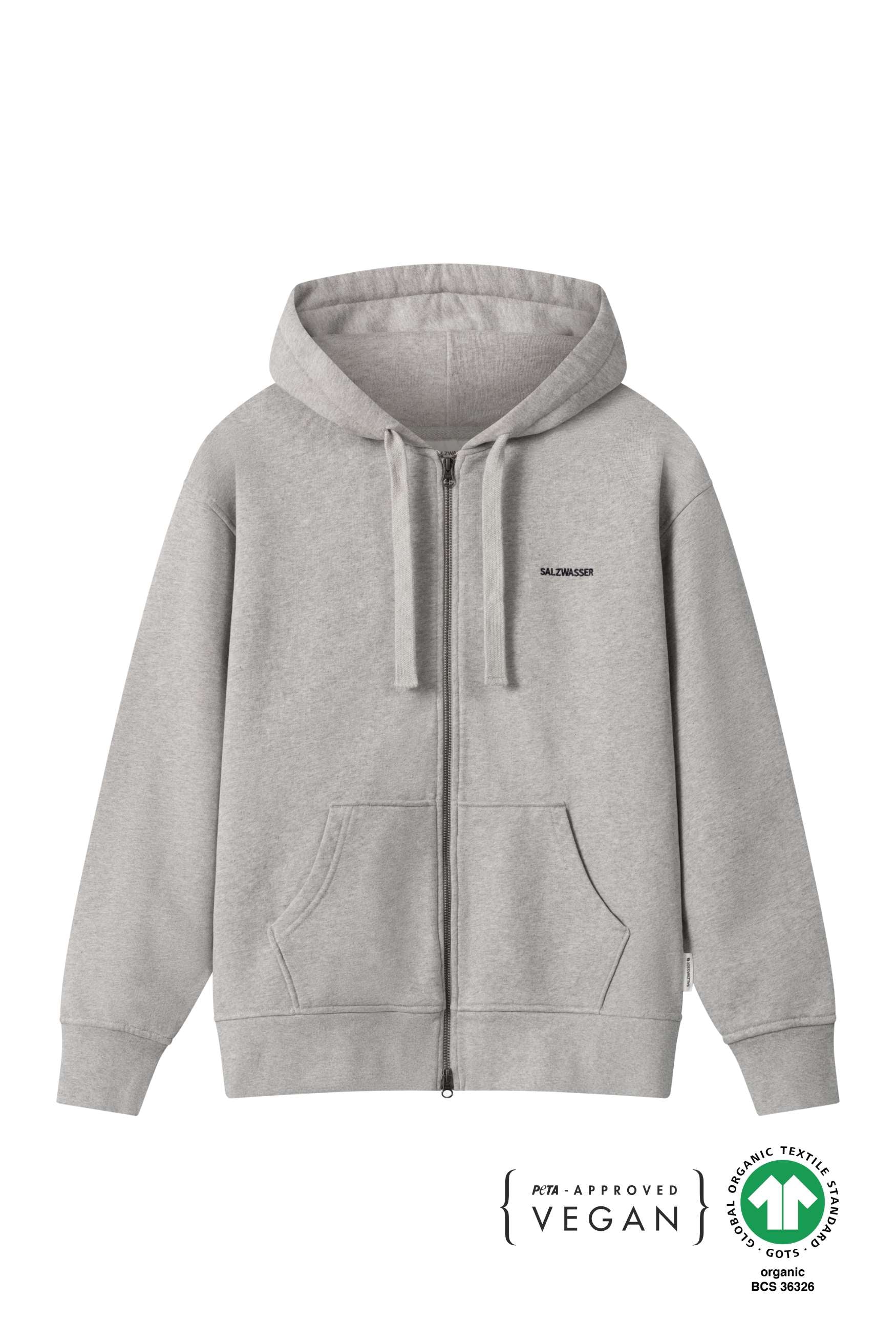 Hellgraue Sweatshirtjacke von SALZWASSER _men _women