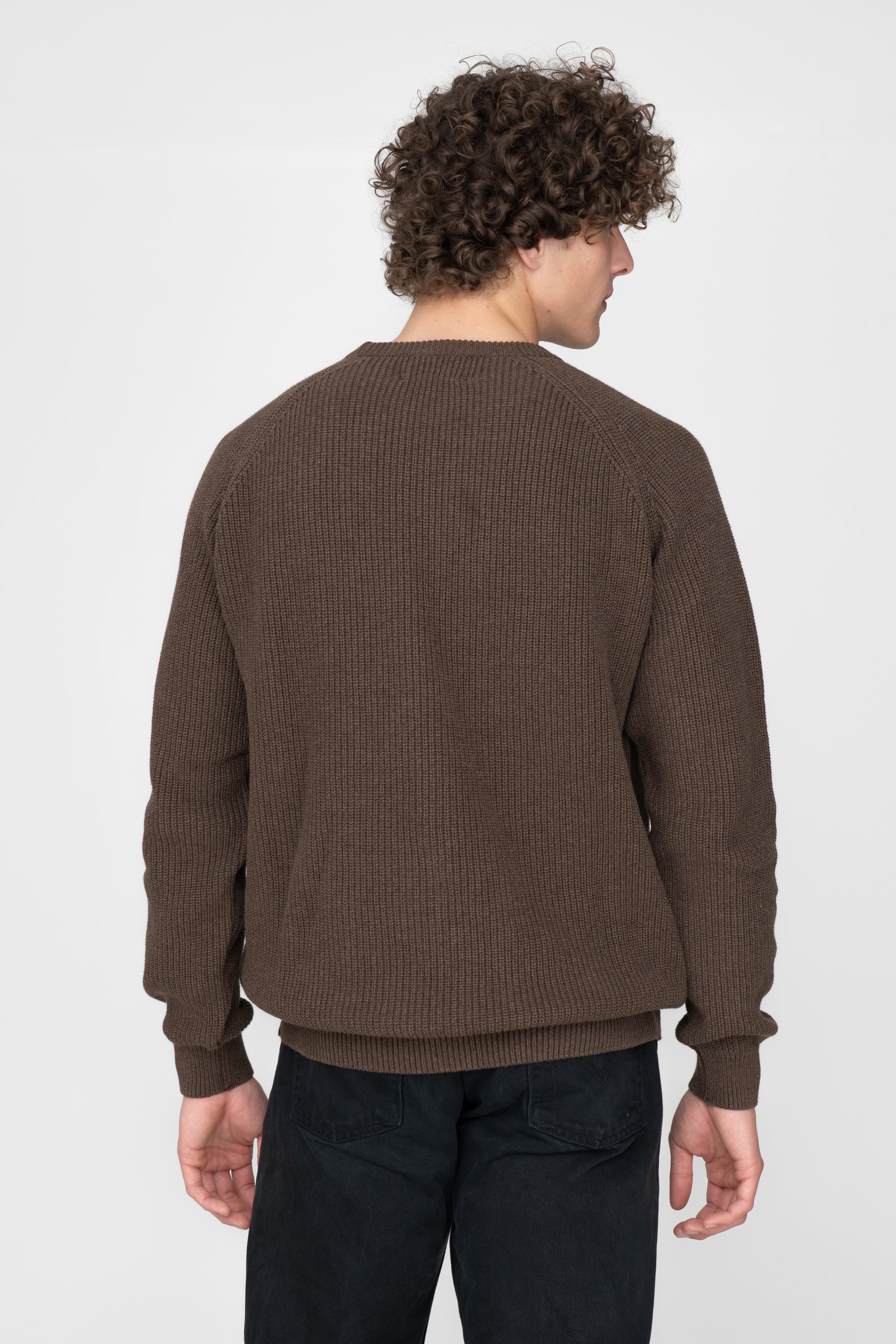 Fair produzierter Strickpullover von SALZWASSER in Braun als Loose Fit Edit alt text