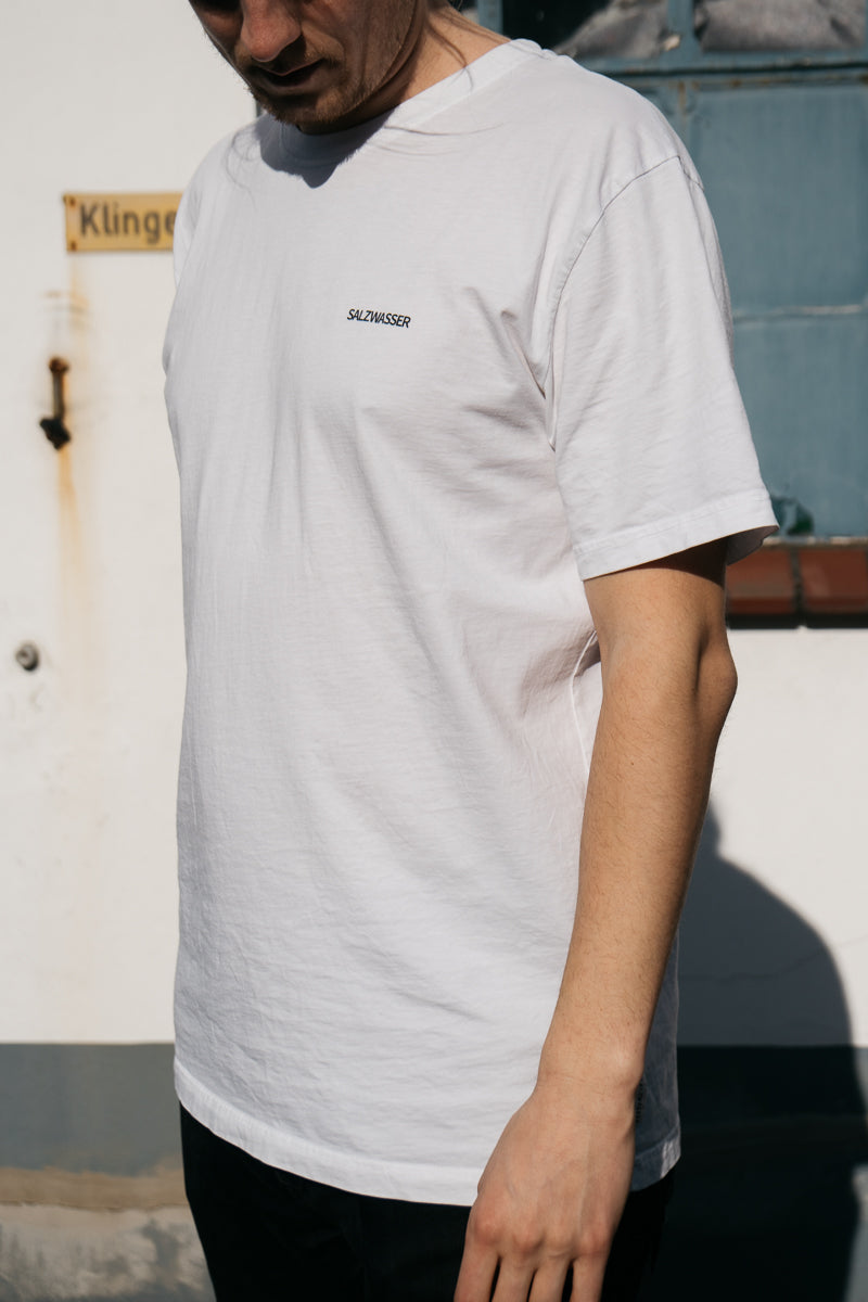 Weißes T-Shirt von SALZWASSER aus Bio-Baumwolle