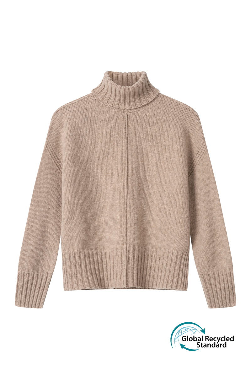 Sweater Hugo Boss Rollkragenpullover Herren Weiß Rollkragen