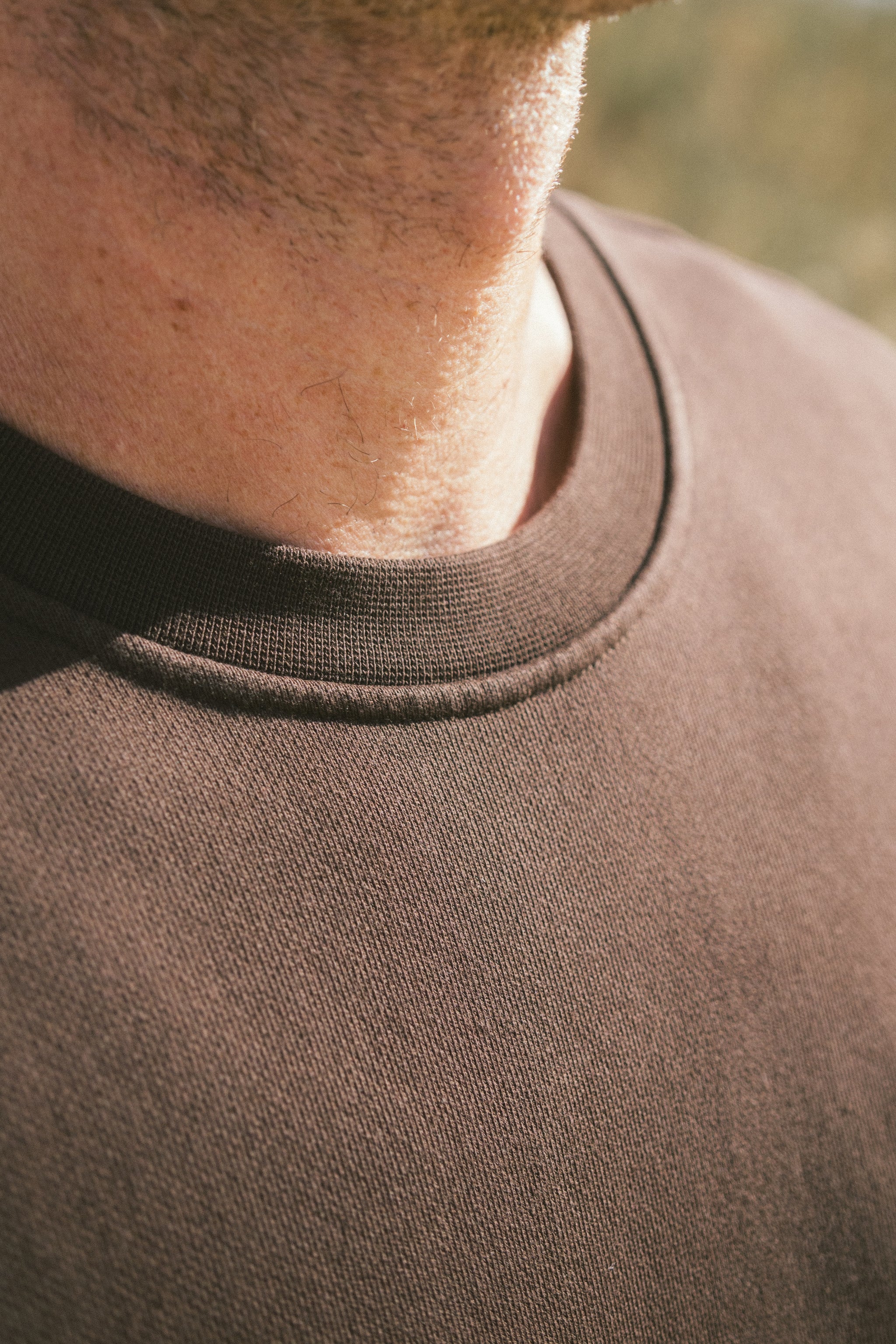 Rundhals Pullover in Braun von SALZWASSER aus Portugal