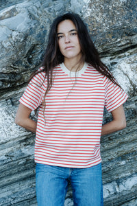 Heavy T-Shirt Jonna Red-Striped