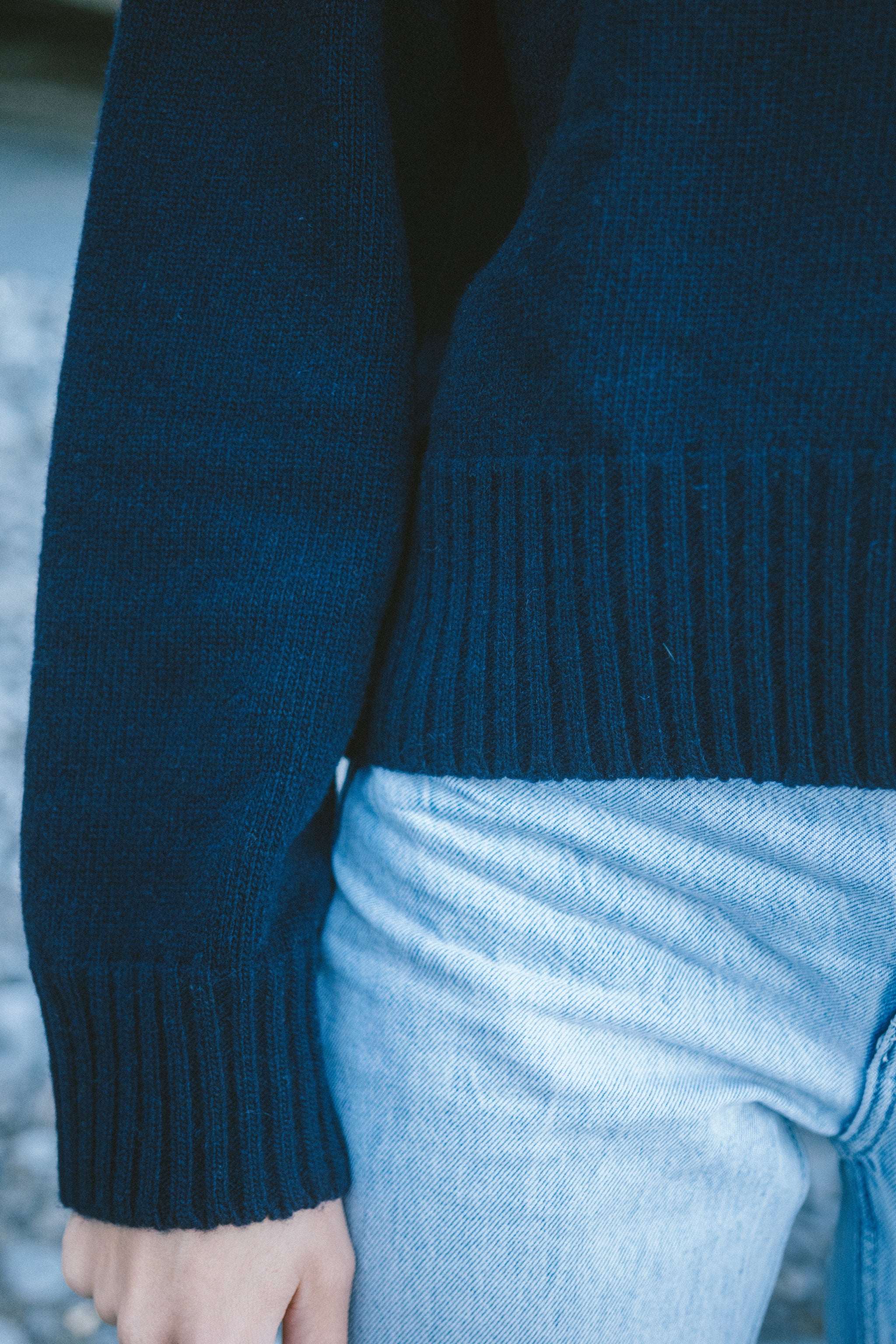 Wollpullover Vale Dunkelblau