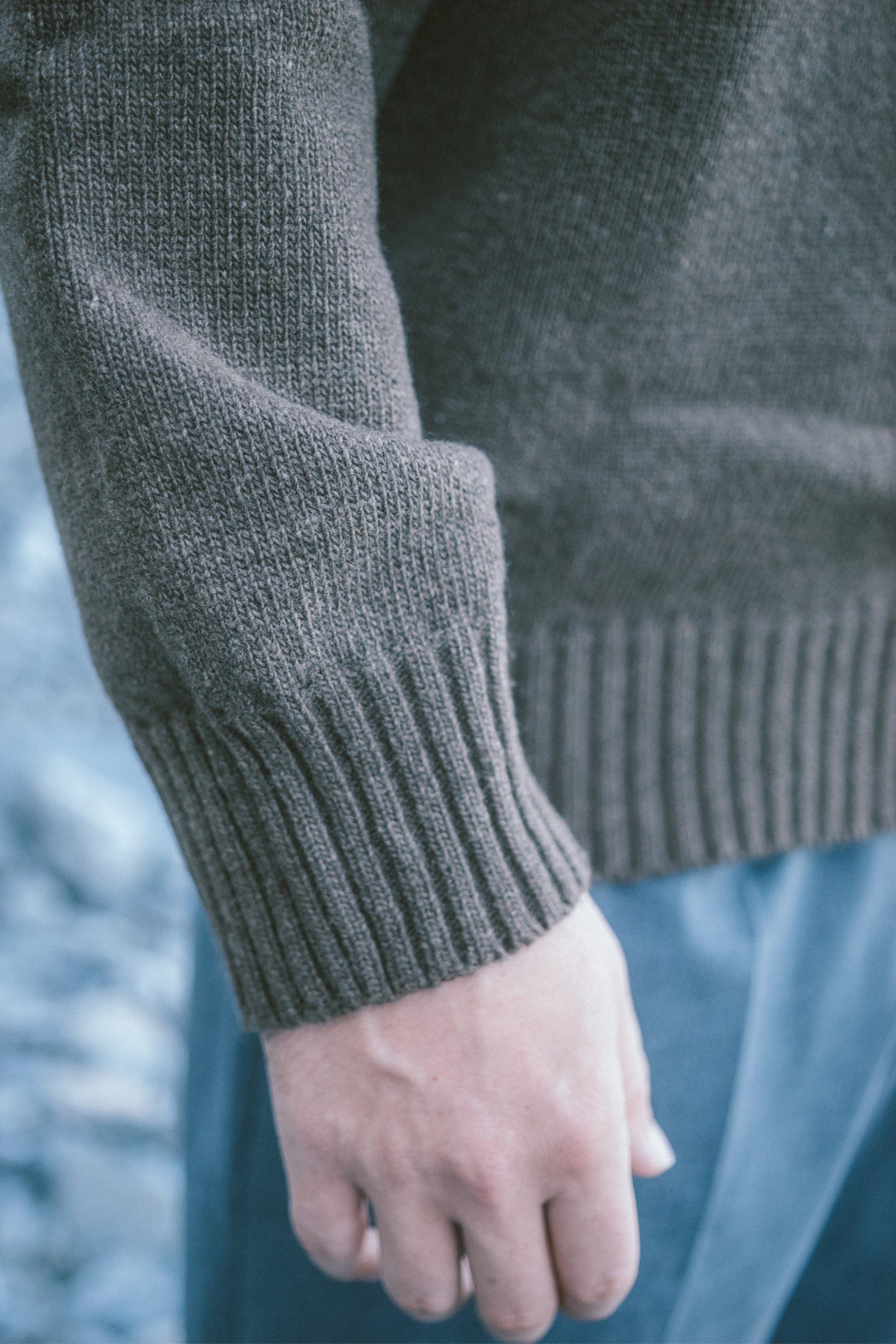 Strickpullover aus Wolle in Braun für von SALZWASSER