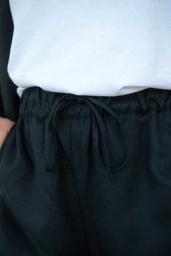 Leinen-Mix Longpants Alba Dunkelblau