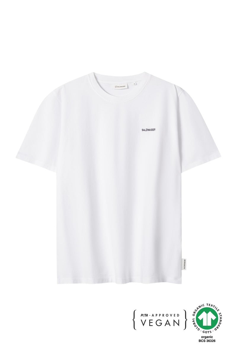 fair produziertes SALZWASSER T-Shirt in Weiß als Unisex Fit vegan _men _women