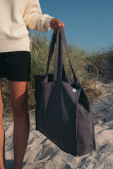 Große und nachhaltige Tasche von SALZWASSER perfekt als Strandaccessoire