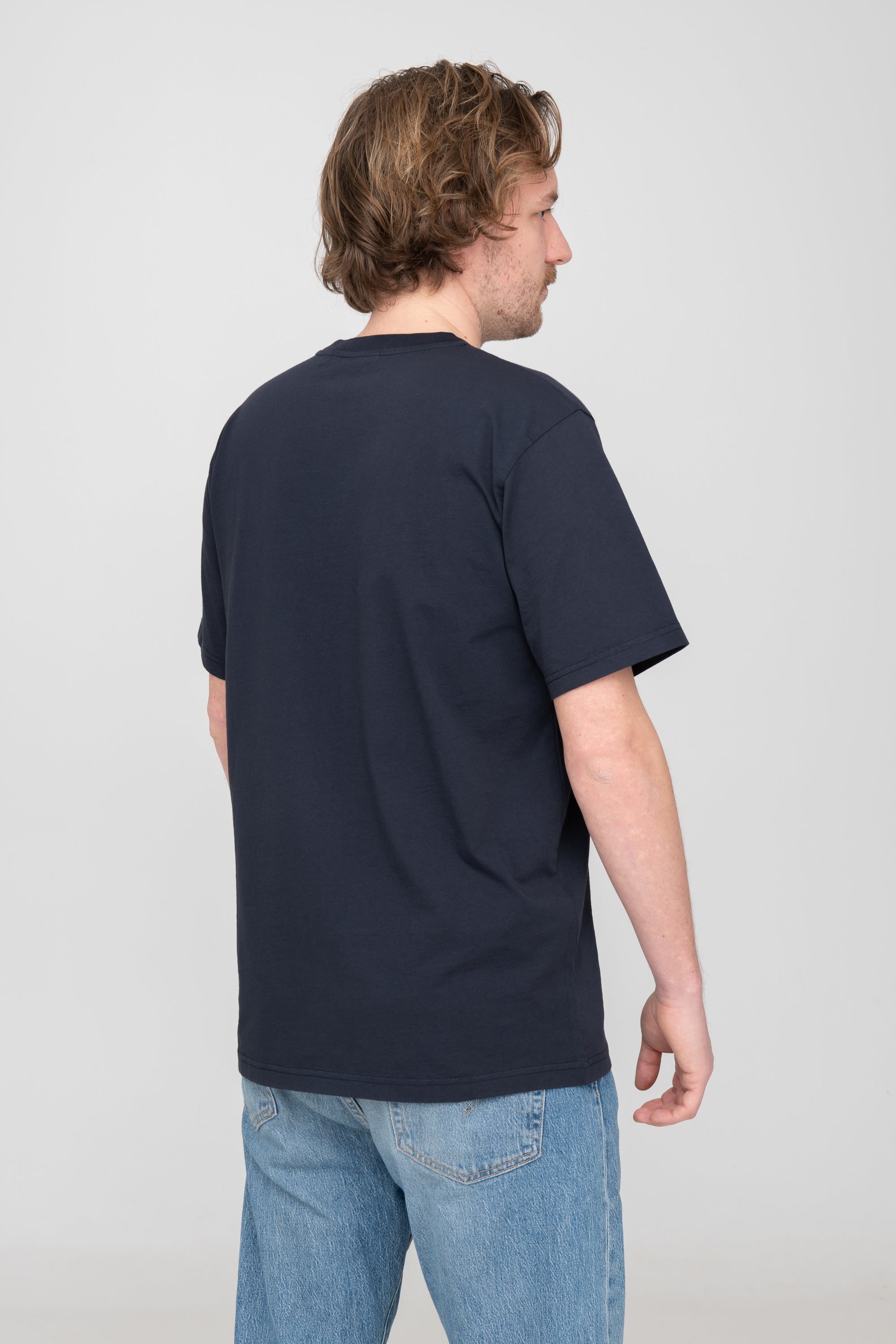 nachhaltiges T-Shirt von SALZWASSER in Dunkelblau als Regular Fit