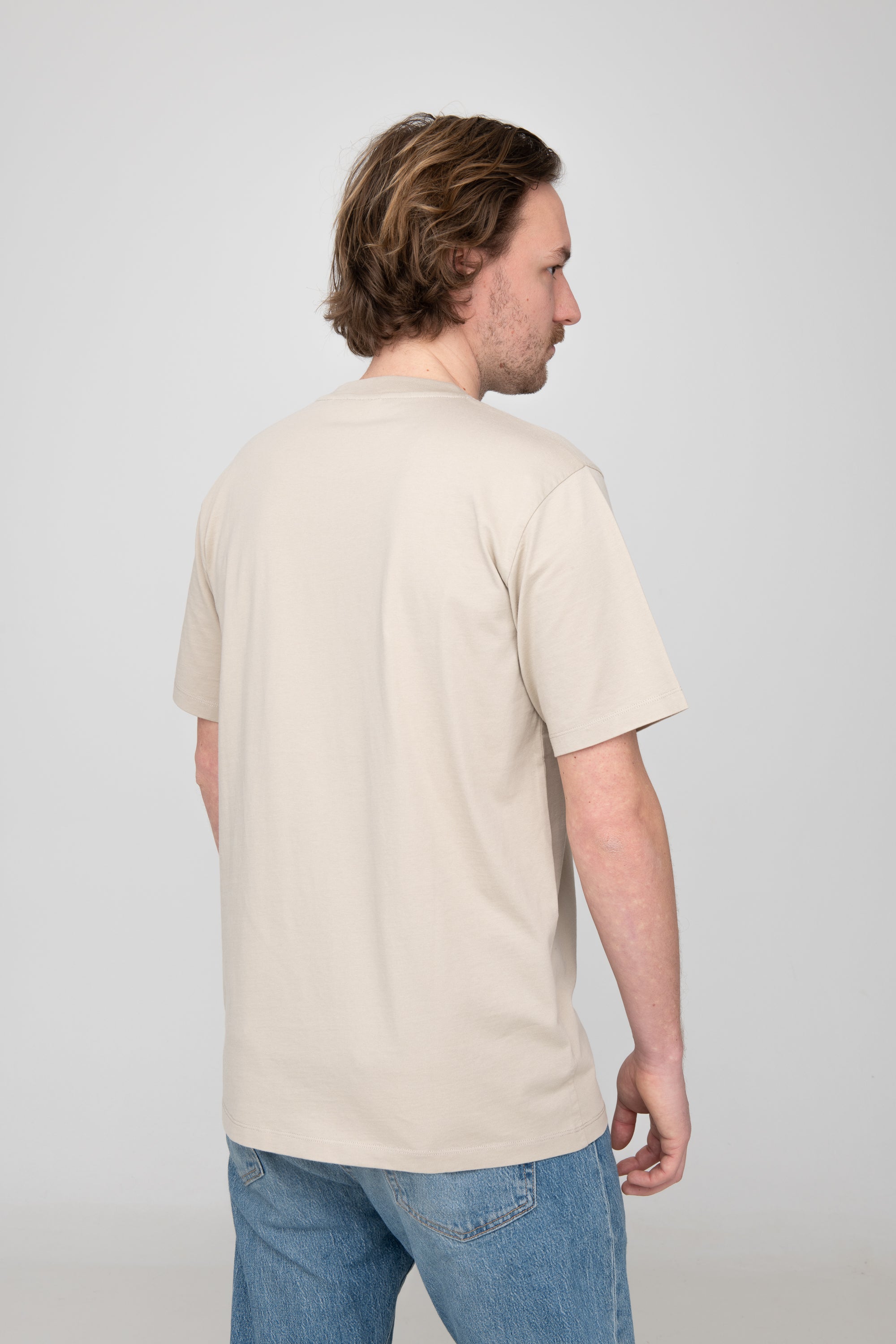 nachhaltiges T-Shirt von SALZWASSER in Sand als Regular Fit