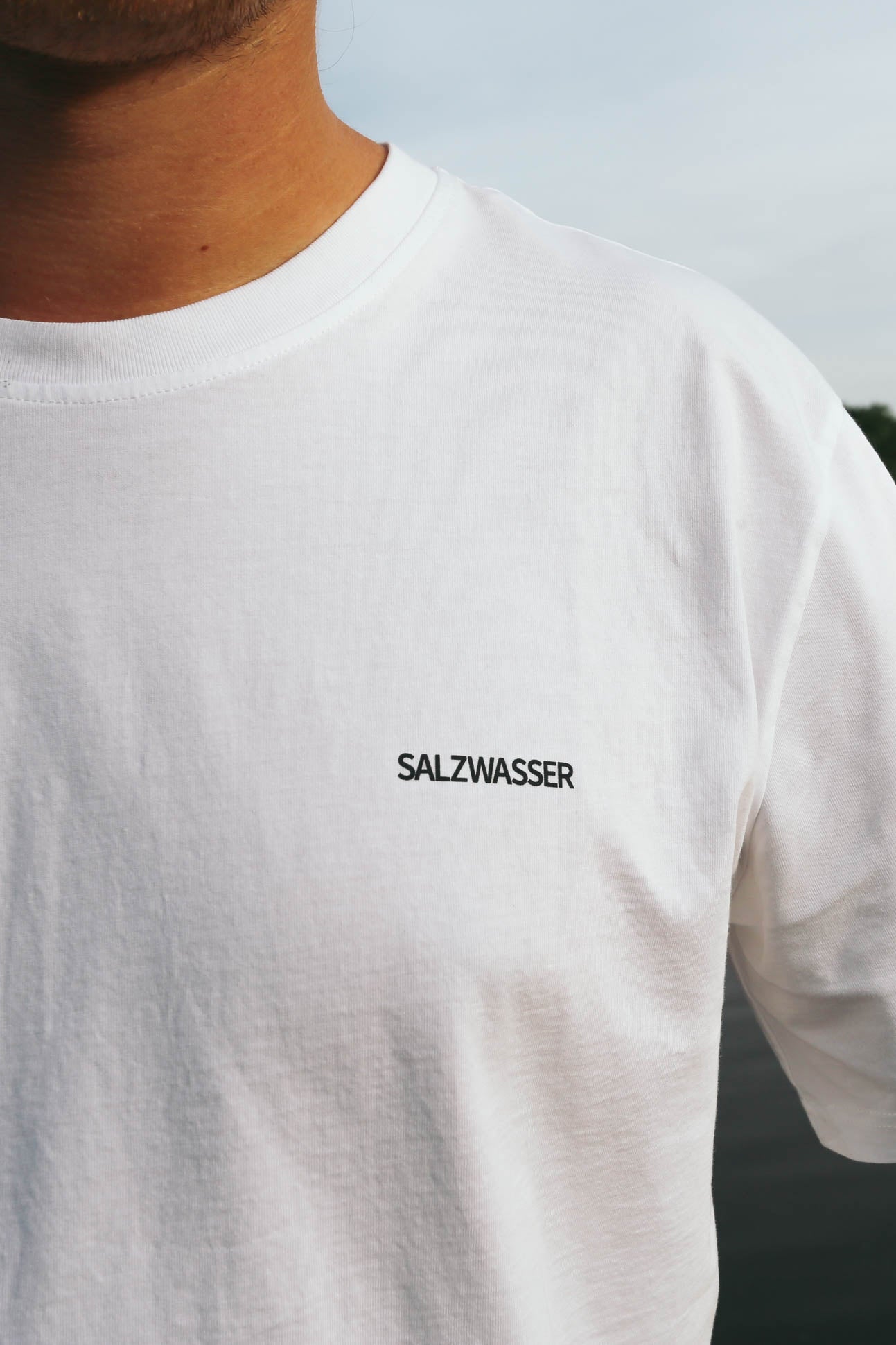 Unisex T-Shirt Rückenwind Weiß - SALZWASSER - Nachhaltige Kleidung