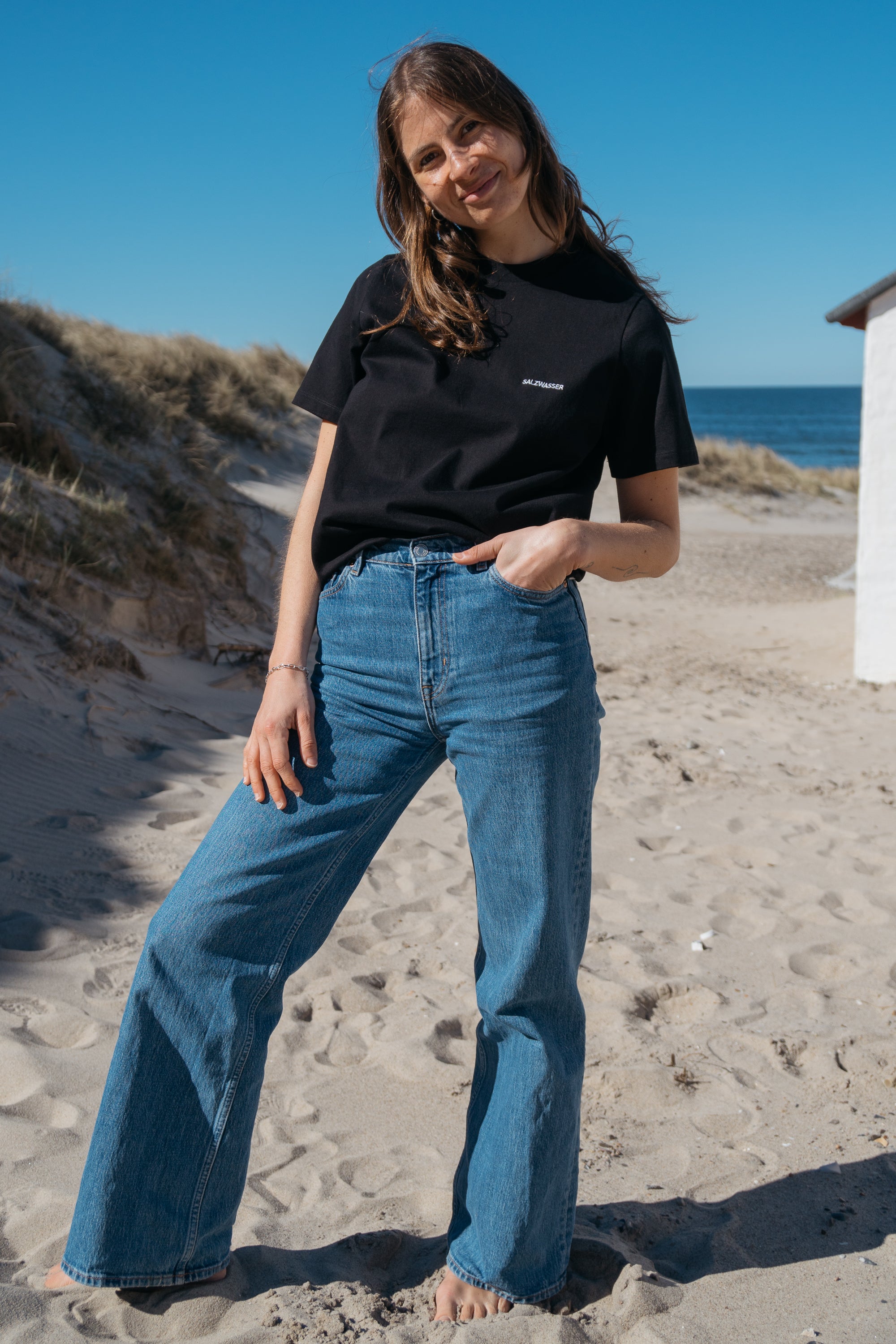 Hochwertiges  Boxy T-Shirt mit hohem Stoffgewicht von SALZWASSER
